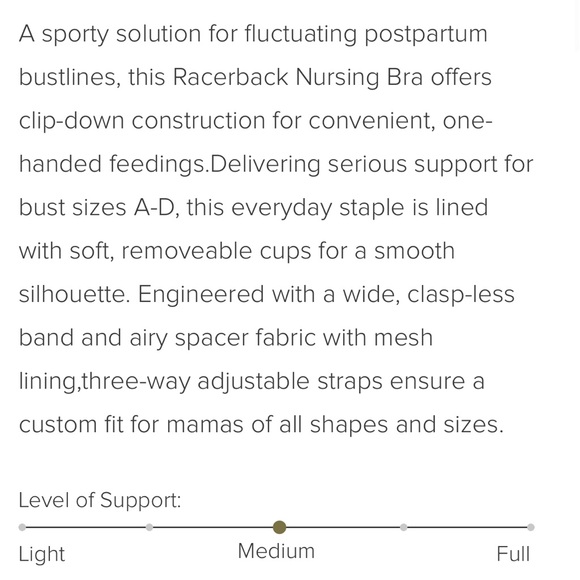 Black Adjustable Racerback Nursing Bra - Picture 13 of 14